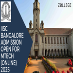 IISc Bangalore Admission Open For MTech Online 2025